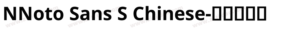 NNoto Sans S Chinese字体转换